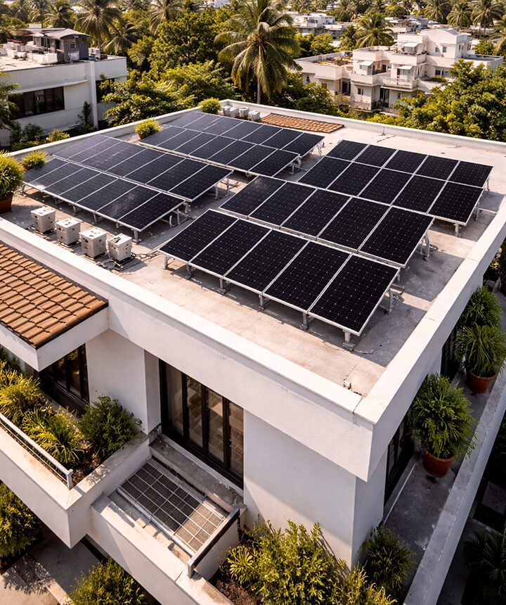 Next Energy India Solar panel in Trichy Rooftop solar Trichy Tamil Nadu Solar installation with govt subsidy